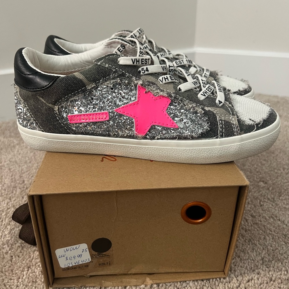 Vintage Havana Camo Glitter Sneakers